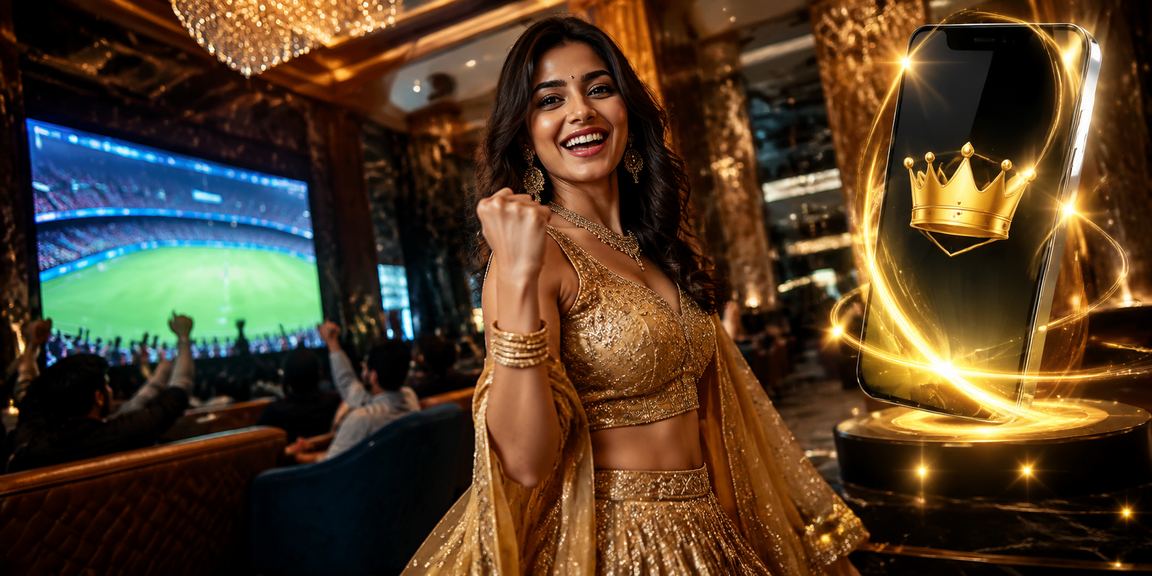 Player logging into casino app in India