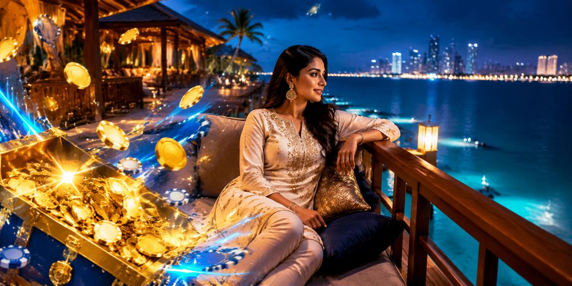 Indian lady using live casino app on mobile in Kerala